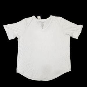 Plus size white back to basics t-shirt